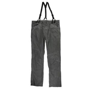 Rogue State Mens With Suspenders Casual Trouser Pants, charcoal, 36W x 34L
